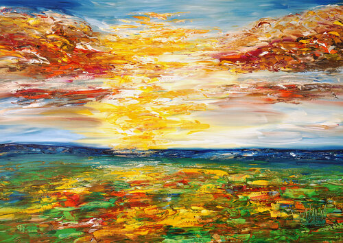 Summer Landscape M 2 di Peter Nottrott, Pittura in vendita su Singulart