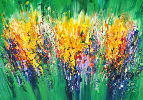 Green Daydream S 2 van Peter Nottrott, Schilderij te koop op Singulart