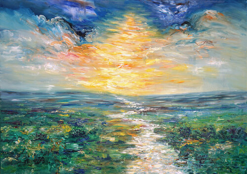 Romantic River M 1 / Oil von Peter Nottrott, Malerei kaufen auf Singulart