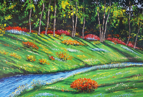 Beautiful Summer Day XL 1 di Peter Nottrott, Pittura in vendita su Singulart