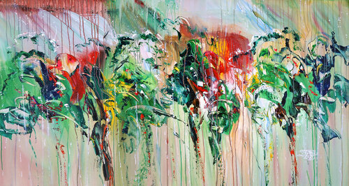 Green Nature Impressions L 1 di Peter Nottrott, Pittura in vendita su Singulart