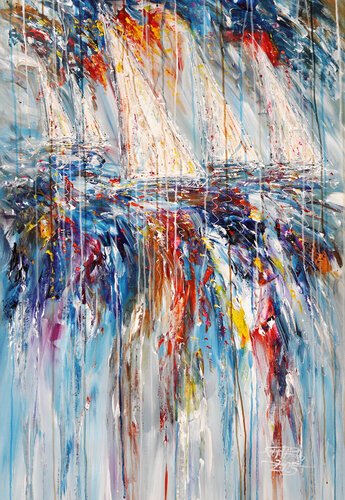 Summer Sailing Regatta M 2 von Peter Nottrott, Malerei kaufen auf Singulart