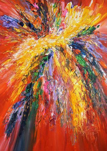 Red Energy M 5 van Peter Nottrott, Schilderij te koop op Singulart