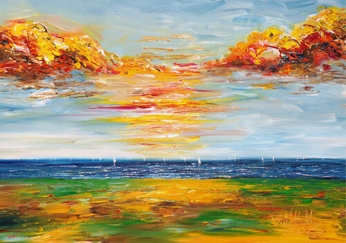 Seaside Impression S 1 by Peter Nottrott, Painting for Sale on Singulart