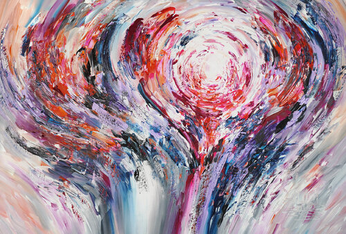 Vibrant Circles XL 5 van Peter Nottrott, Schilderij te koop op Singulart