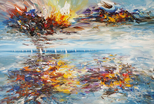 Summer Sailing Impressions XL 8 von Peter Nottrott, Malerei kaufen auf Singulart