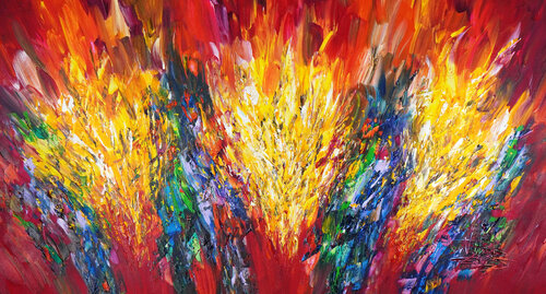 Red Energy L 8 van Peter Nottrott, Schilderij te koop op Singulart