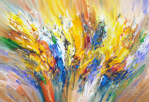 Sunshine Symphony M 1 van Peter Nottrott, Schilderij te koop op Singulart