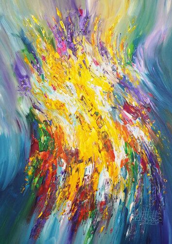 Energy Flash M 1 van Peter Nottrott, Schilderij te koop op Singulart