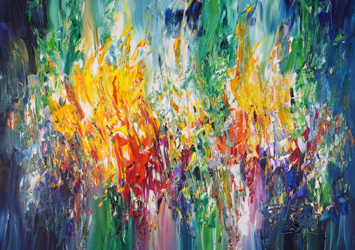 Blue Summer Symphony S 1 von Peter Nottrott, Malerei kaufen auf Singulart