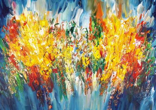 Blue Summer Symphony M 2 by Peter Nottrott, 회화 for Sale on Singulart