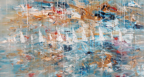 Sailing Far Away L 1 by Peter Nottrott, Painting for Sale on Singulart