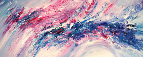 Stick: Magenta Blue 1 de Peter Nottrott, Pintura a la venta en Singulart