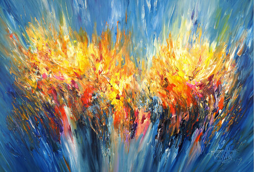 Blue Symphony XL 6 de Peter Nottrott, Pintura a la venta en Singulart