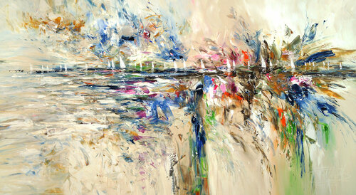 Seaside Sailing Regatta L 1 de Peter Nottrott, Pintura a la venta en Singulart