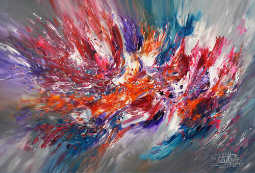 Magenta Pink XL 1 van Peter Nottrott, Schilderij te koop op Singulart
