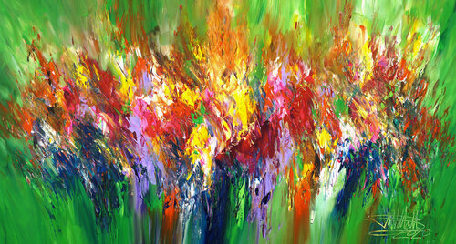 Green Daydream L 2 van Peter Nottrott, Schilderij te koop op Singulart