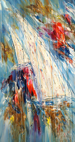 Sailboats L 1 von Peter Nottrott, Malerei kaufen auf Singulart
