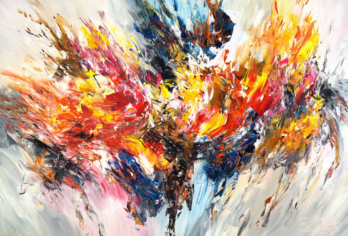 Energy Wave XL 1 van Peter Nottrott, Schilderij te koop op Singulart