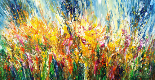 Sunny Summer Day L 2 van Peter Nottrott, Schilderij te koop op Singulart