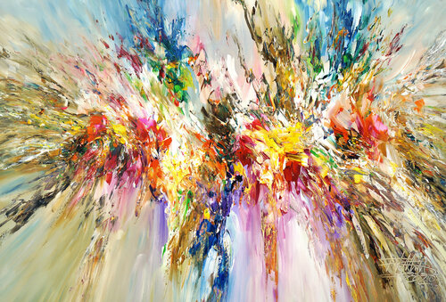 One Autumn Day XL 1 van Peter Nottrott, Schilderij te koop op Singulart
