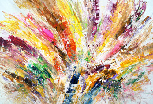 Vibrant Summer Impressions XL 1 de Peter Nottrott, Pintura a la venta en Singulart