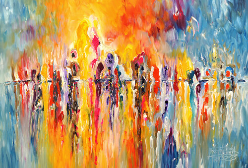 Seaside Rendezvous XL 2 van Peter Nottrott, Schilderij te koop op Singulart