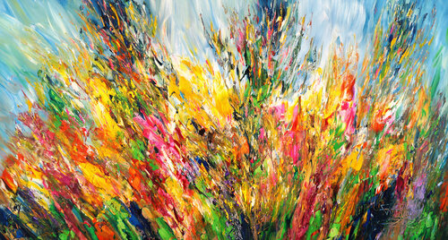 Sunny Summer Day L 3 van Peter Nottrott, Schilderij te koop op Singulart