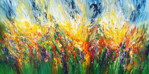 Sunny Summer Day XXL 2 van Peter Nottrott, Schilderij te koop op Singulart