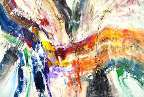 Vibrant Waves XL 1 van Peter Nottrott, Schilderij te koop op Singulart