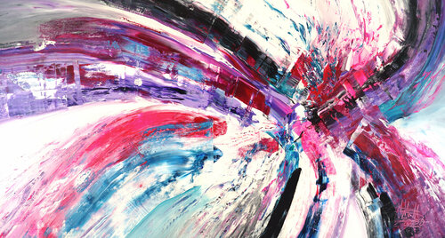 Anthracite Magenta L 4 van Peter Nottrott, Schilderij te koop op Singulart