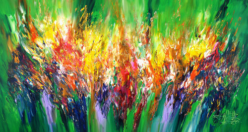Green Daydream L 3 van Peter Nottrott, Schilderij te koop op Singulart