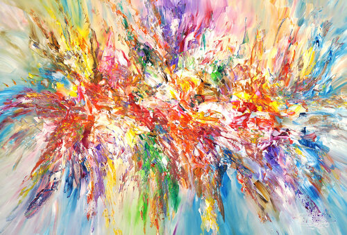 Autumn Impressions XL 1 van Peter Nottrott, Schilderij te koop op Singulart
