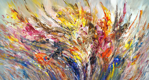 Autumn Impressions L 2 van Peter Nottrott, Schilderij te koop op Singulart
