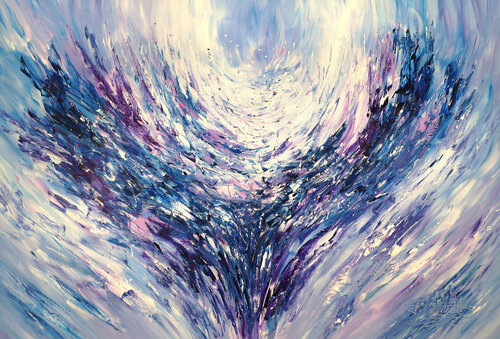 Blue Wings XL 1 von Peter Nottrott, Malerei kaufen auf Singulart