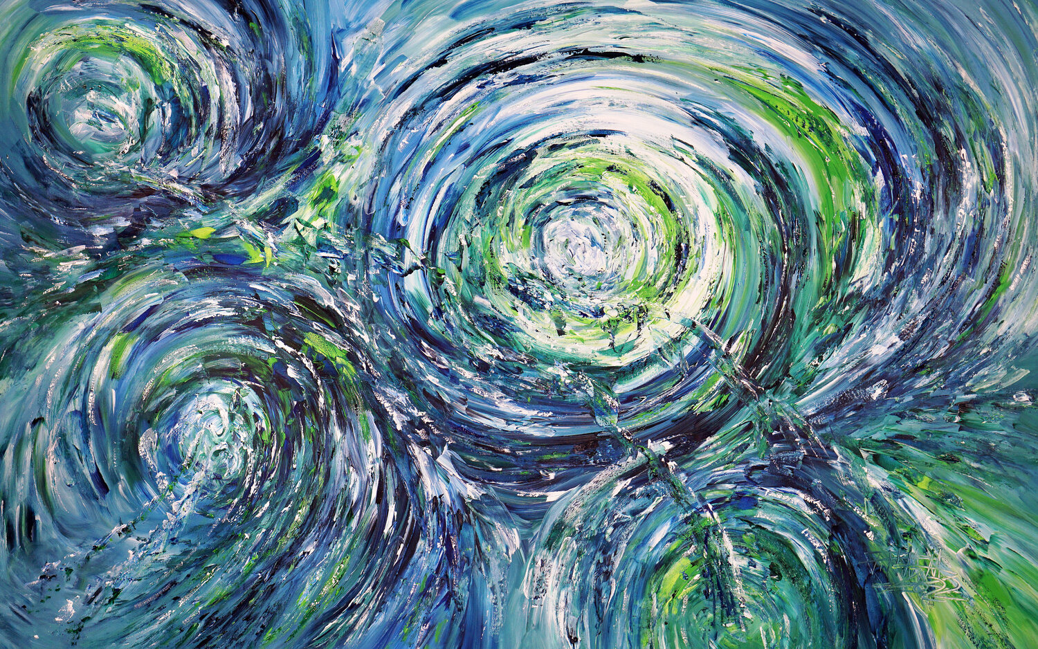 Extra large abstract Underwater Daylight XXXL 1 Peter Nottrott