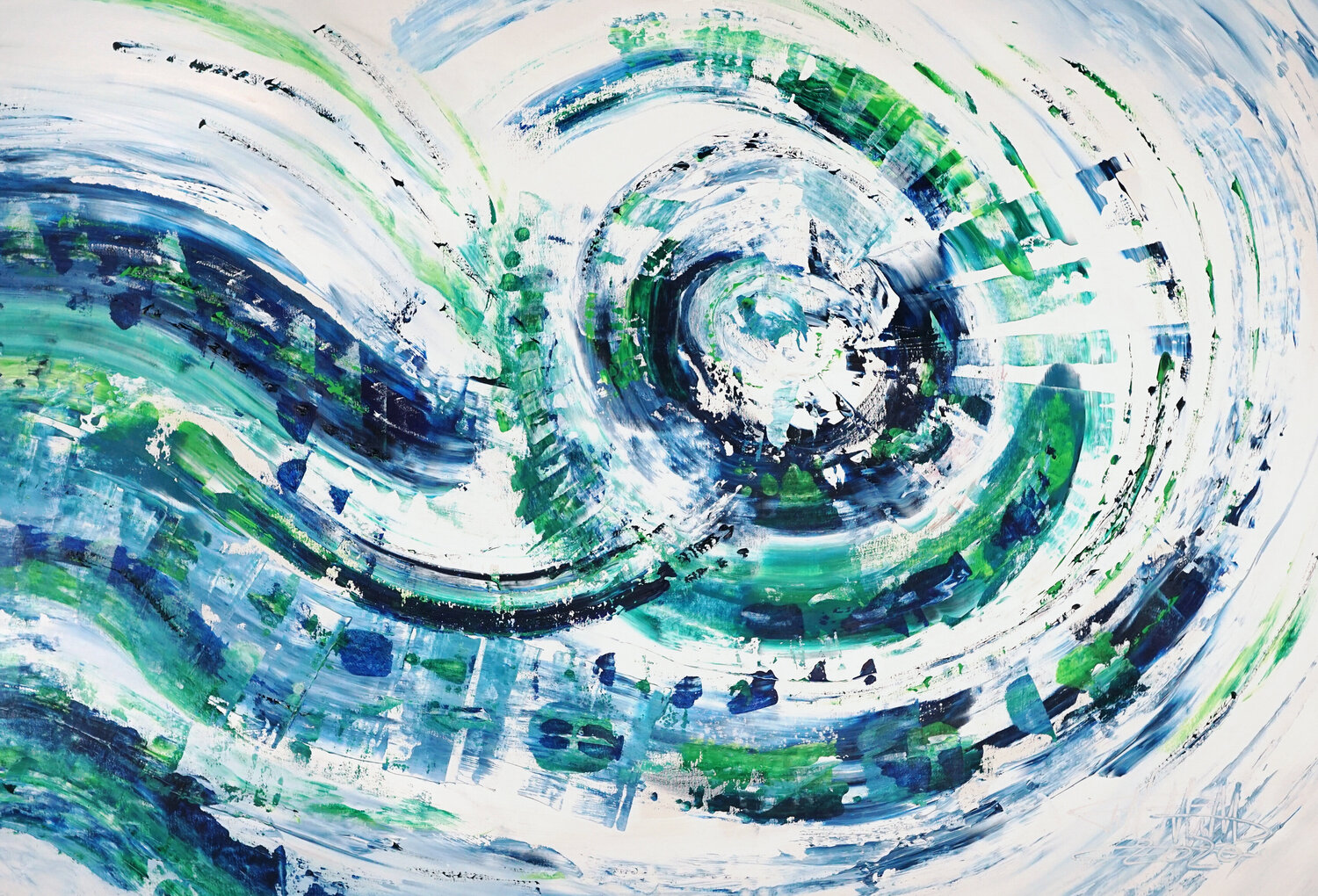 Turquoise Blue Wave XL 3 Peter Nottrott