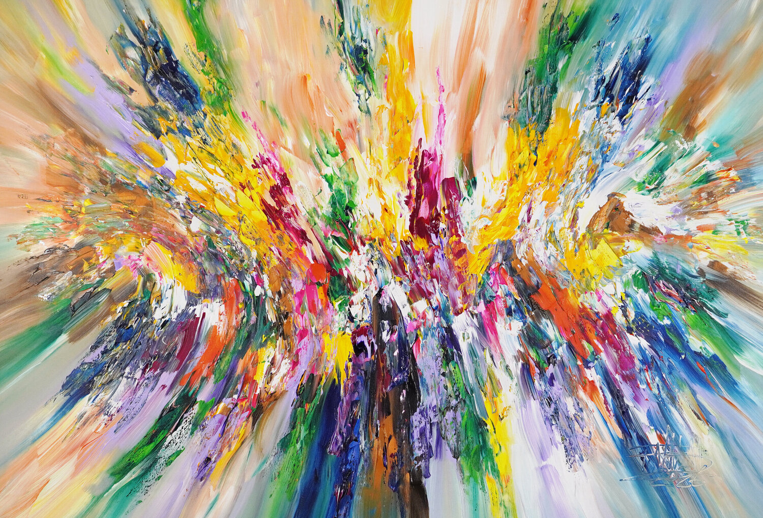 Happiness In Life XL 1 Peter Nottrott Original painting for sale