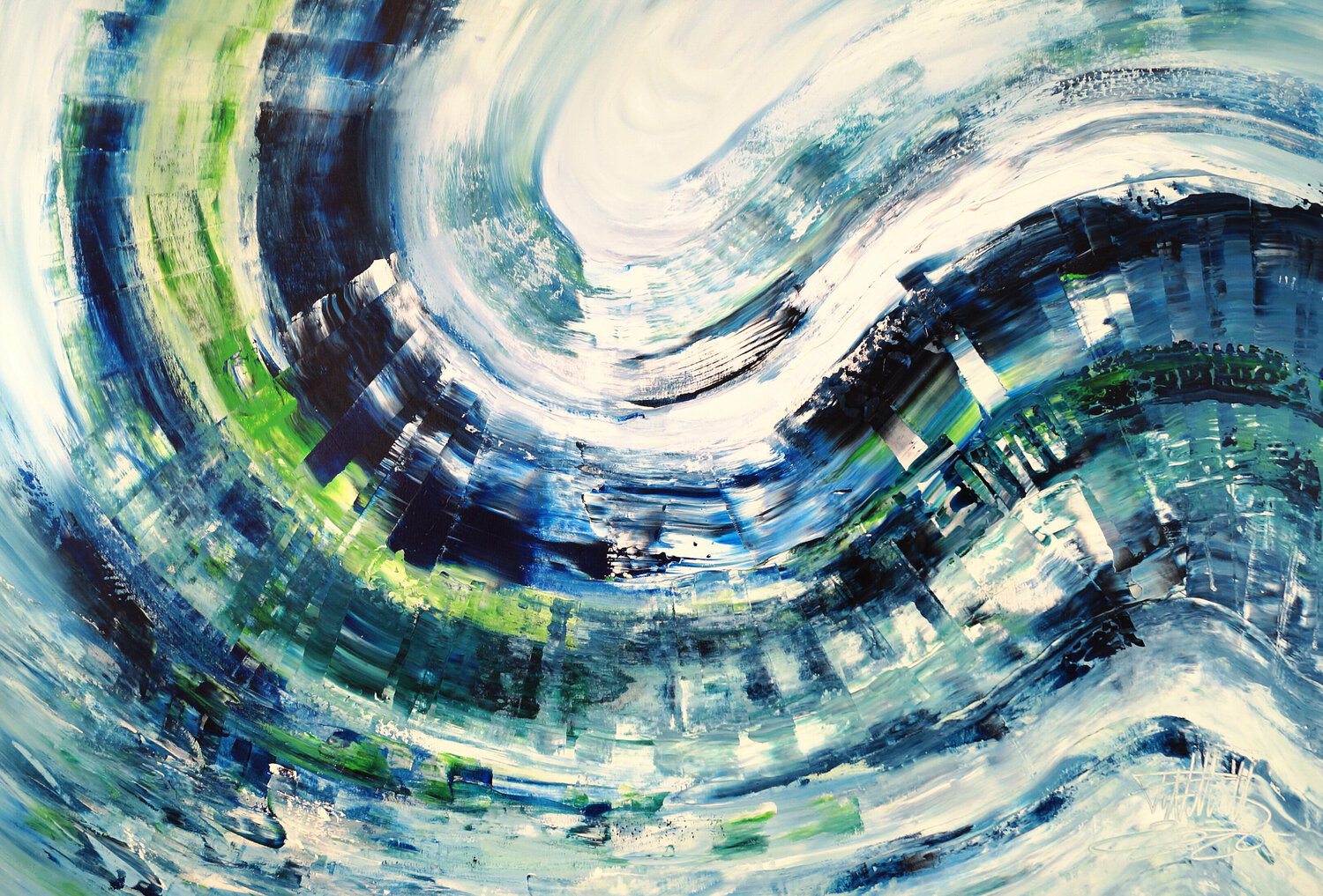 Turquoise Blue Wave XL 2 Peter Nottrott