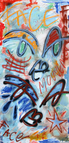 Two Faces : Knowledge of self di Etienne Quesnay, Pittura in vendita su Singulart
