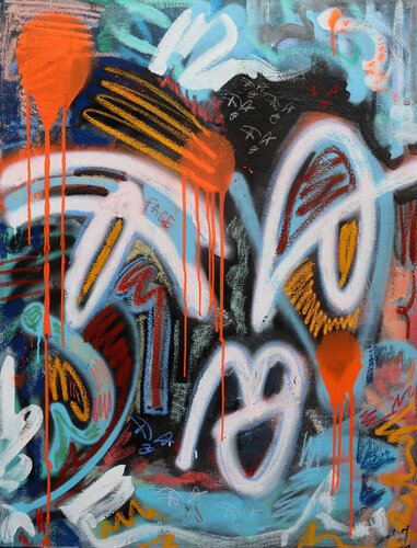 TRASHED FACE di Etienne Quesnay, Pittura in vendita su Singulart