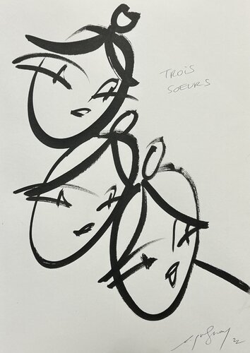 Trois sœurs di Etienne Quesnay, Pittura in vendita su Singulart