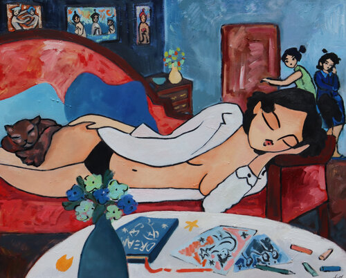 The Nap di Etienne Quesnay, Pittura in vendita su Singulart