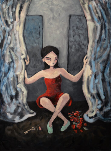 Love Somehow van Etienne Quesnay, Schilderij te koop op Singulart