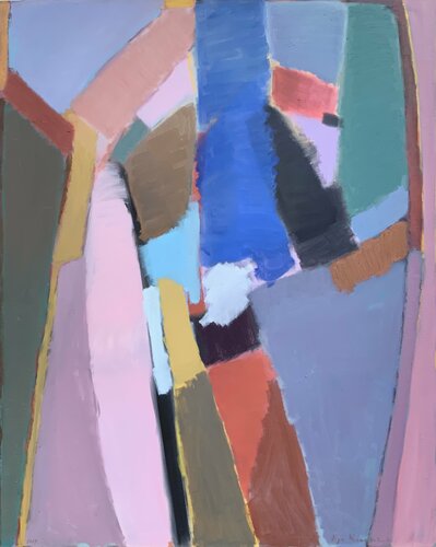 'Dynamic structure' 152X121cm  2019 van Olga Konoshchuk, Schilderij te koop op Singulart