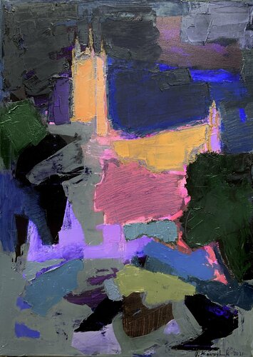 ‘St.Luke’s. Night’ von Olga Konoshchuk, Malerei kaufen auf Singulart