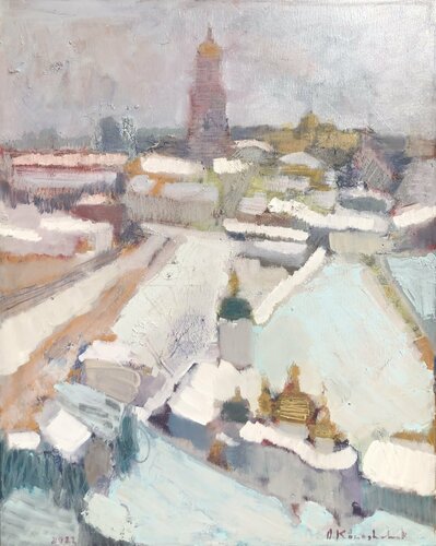 'The sanctuary. Kyiv Pechersk Lavra‘ by Olga Konoshchuk, 油畫 for Sale on Singulart