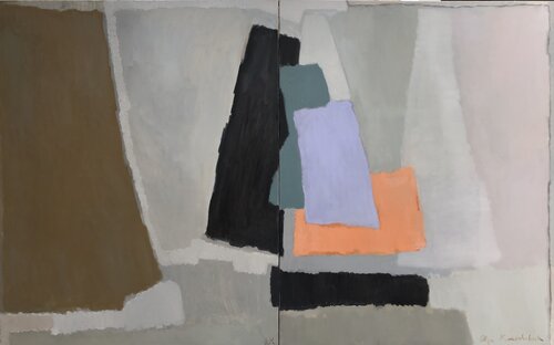 ‘On the way. Silhouette’ diptych di Olga Konoshchuk, Pittura in vendita su Singulart