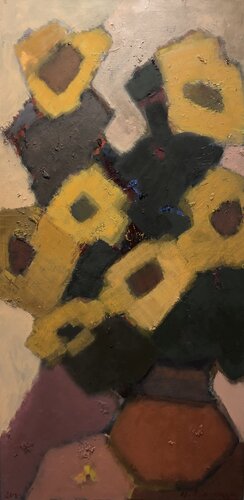 ‘Ukrainian sunflowers ’ di Olga Konoshchuk, Pittura in vendita su Singulart