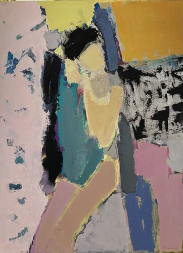 'Getting ready. Nude' di Olga Konoshchuk, Pittura in vendita su Singulart